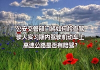 公安交管部門將檢查駕駛?cè)藢?shí)習(xí)期內(nèi)駕駛機(jī)動車上高速公路是否有陪駕